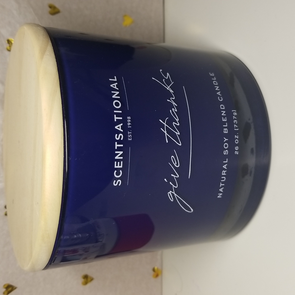Brand New Scentsational Give Thanks Autumn Blossom candle